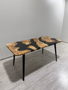 Стол кухонный обеденный прямоугольный дизайнерский лофт THETABLE RU 120х80 2.73/6.1