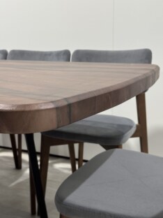 Стол кухонный обеденный евро дизайнерский лофт THETABLE RU 250х100 6.4/1.1