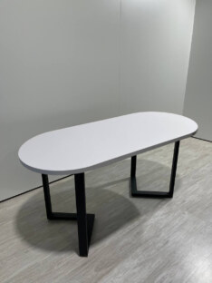 Стол кухонный обеденный овальный дизайнерский лофт THETABLE RU 140х80 2.23/3.1