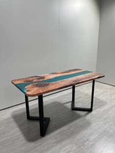 Стол кухонный обеденный прямоугольный дизайнерский лофт THETABLE RU 160х80 3.14/3.1