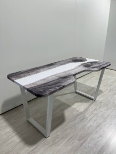 Стол компьютерный с вырезом дизайнерский лофт THETABLE 160х80 3.23/2.2