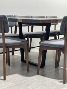 Стол кухонный обеденный прямоугольный дизайнерский лофт THETABLE 220х90 3.47/2.1