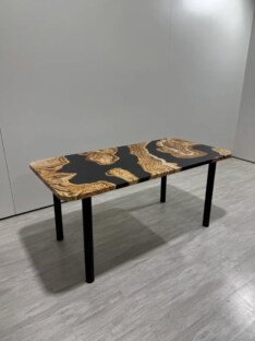 Стол кухонный обеденный прямоугольный дизайнерский лофт THETABLE RU 140х80 2.73/11.1