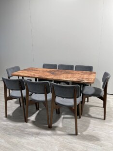 Стол кухонный обеденный прямоугольный дизайнерский лофт THETABLE RU 140х80 1.18/3.1