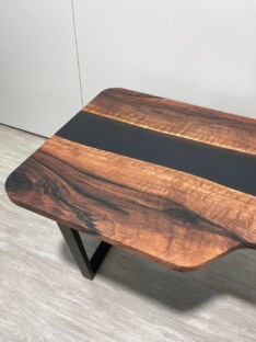 Стол письменный с вырезом дизайнерский лофт THETABLE RU 120х80 3.1/2.1 Стол письменный с вырезом дизайнерский лофт THETABLE RU 120х80 3.1/2.1