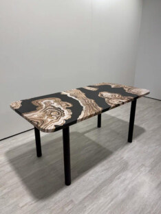 Стол кухонный обеденный прямоугольный дизайнерский лофт THETABLE RU 102х69 2.71/11.1