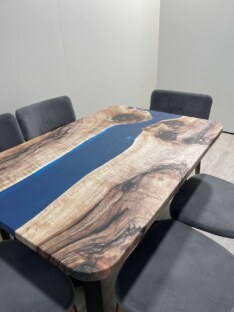 Стол кухонный обеденный прямоугольный дизайнерский лофт THETABLE RU 120х80 3.32/1.1