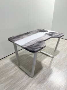 Стол компьютерный с вырезом дизайнерский лофт THETABLE 120х80 3.23/2.2