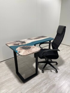 Стол письменный угловой дизайнерский лофт THETABLE 150х100 3.29/3.1