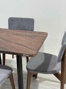 Стол кухонный обеденный прямоугольный дизайнерский лофт THETABLE RU 102х69 6.4/11.1