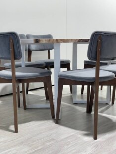 Стол кухонный обеденный овальный дизайнерский лофт THETABLE RU 160х80 3.22/3.2 Стол кухонный обеденный овальный дизайнерский лофт THETABLE RU 160х80 3.22/3.2