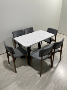 Стол кухонный обеденный прямоугольный дизайнерский лофт THETABLE RU 120х80 2.21/3.1