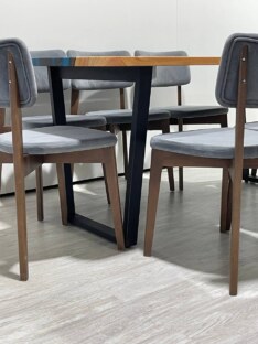 Стол кухонный обеденный прямоугольный дизайнерский лофт THETABLE RU 180х80 4.1/2.1 Стол кухонный обеденный прямоугольный дизайнерский лофт THETABLE RU 180х80 4.1/2.1