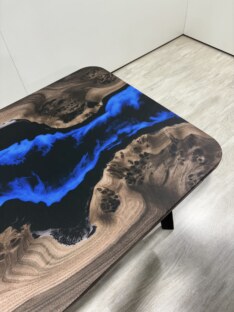 Стол журнальный прямоугольный дизайнерский лофт THETABLE RU 140х80 4.8/5.1