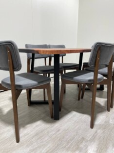 Стол кухонный обеденный прямоугольный дизайнерский лофт THETABLE 180х80 3.8/1.1