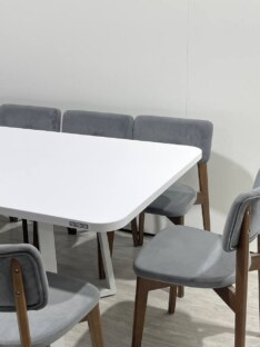 Стол кухонный обеденный прямоугольный дизайнерский лофт THETABLE RU 250х100 2.23/1.2