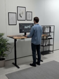 Стол компьютерный с подъемным механизмом дизайнерский лофт THETABLE RU 120х80 3.25/14.1