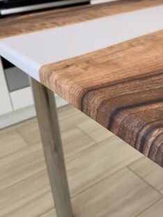 Стол кухонный обеденный прямоугольный дизайнерский лофт THETABLE RU 102х69 3.18/11.3