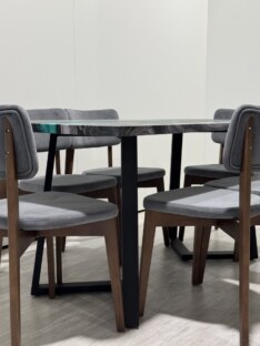 Стол кухонный обеденный прямоугольный дизайнерский лофт THETABLE 160х80 4.18/1.1