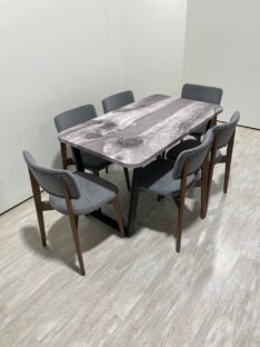 Стол кухонный обеденный прямоугольный дизайнерский лофт THETABLE RU 120х80 3.27/2.1