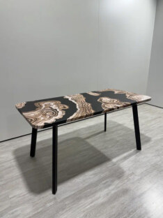 Стол кухонный обеденный прямоугольный дизайнерский лофт THETABLE RU 140х80 2.71/4.1