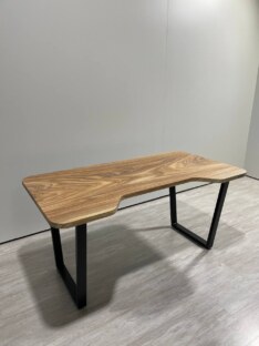 Стол компьютерный с вырезом дизайнерский лофт THETABLE RU 200х90 8.13/2.1 Стол компьютерный с вырезом дизайнерский лофт THETABLE RU 200х90 8.13/2.1