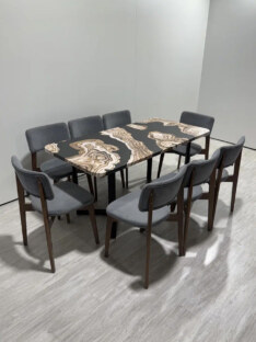 Стол кухонный обеденный прямоугольный дизайнерский лофт THETABLE RU 160х80 2.71/3.1