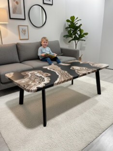 Стол журнальный дизайнерский лофт THETABLE RU 160х80 2.71/5.1