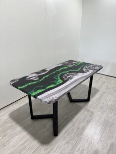 Стол кухонный обеденный прямоугольный дизайнерский лофт THETABLE RU 180х80 4.19/3.1