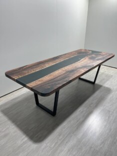 Стол кухонный обеденный прямоугольный дизайнерский лофт THETABLE RU 250х100 3.47/2.1