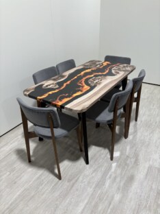 Стол кухонный обеденный прямоугольный дизайнерский лофт THETABLE RU 160х80 4.15/4.1