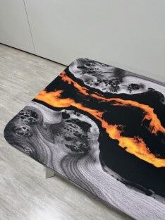 Стол журнальный прямоугольный дизайнерский лофт THETABLE RU 120х80 4.20/5.2