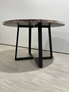 Стол кухонный обеденный круглый дизайнерский лофт THETABLE RU 120х32 3.34/1.1