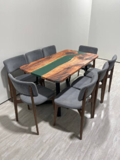Стол кухонный обеденный прямоугольный дизайнерский лофт THETABLE RU 140х80 3.10/1.1