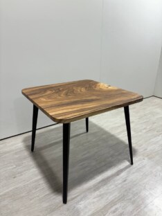 Стол кухонный обеденный квадратный дизайнерский лофт THETABLE 80х80 9.2/6.1