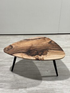 Стол журнальный медиатор дизайнерский лофт THETABLE RU 89х66 12.5/8.1-3