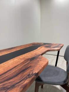 Стол компьютерный с вырезом дизайнерский лофт THETABLE 140х80 3.8/2.1