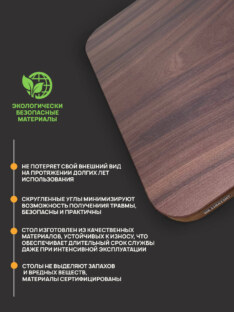 Стол кухонный обеденный прямоугольный дизайнерский лофт THETABLE RU 250х100 9.11/3.1