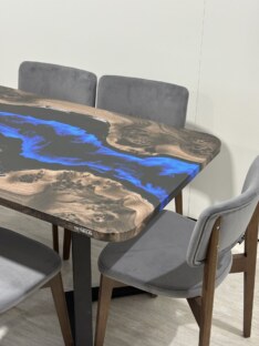 Стол кухонный обеденный прямоугольный дизайнерский лофт THETABLE RU 180х80 4.8/3.1