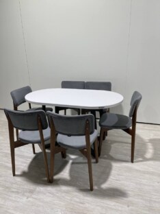 Стол кухонный обеденный овальный дизайнерский лофт THETABLE RU 140х80 2.23/1.1 Стол кухонный обеденный овальный дизайнерский лофт THETABLE RU 140х80 2.23/1.1