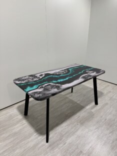 Стол кухонный обеденный прямоугольный дизайнерский лофт THETABLE RU 120х80 4.18/4.1