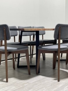 Стол кухонный обеденный прямоугольный дизайнерский лофт THETABLE RU 250х100 3.25/1.1