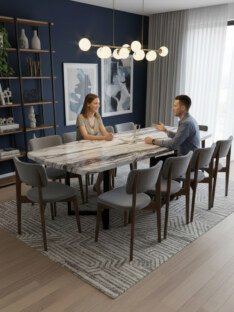 Стол кухонный обеденный евро дизайнерский лофт THETABLE RU 200х90 6.5/3.1