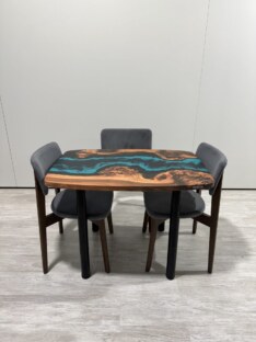 Стол кухонный обеденный евро дизайнерский лофт THETABLE RU 102х69 4.5/11.1