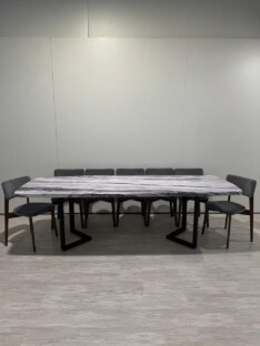 Стол кухонный обеденный евро дизайнерский лофт THETABLE RU 200х90 6.5/3.1