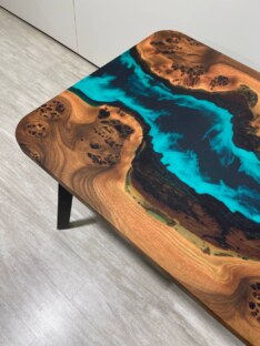 Стол кухонный обеденный прямоугольный дизайнерский лофт THETABLE RU 120х80 4.5/4.1