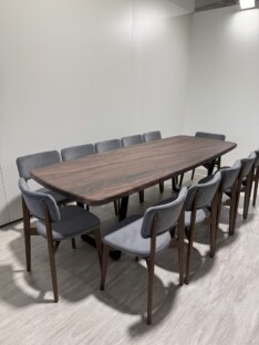 Стол кухонный обеденный евро дизайнерский лофт THETABLE RU 250х100 6.4/2.1