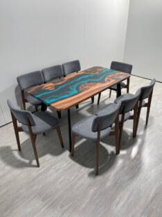 Стол кухонный обеденный прямоугольный дизайнерский лофт THETABLE RU 160х80 4.5/4.1 Стол кухонный обеденный прямоугольный дизайнерский лофт THETABLE RU 160х80 4.5/4.1