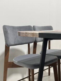 Стол кухонный обеденный прямоугольный дизайнерский лофт THETABLE RU 120х80 3.30/1.1