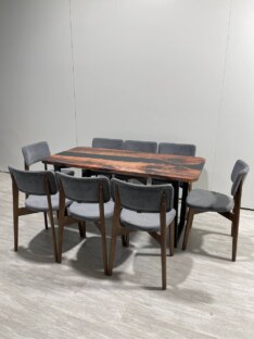 Стол кухонный обеденный прямоугольный дизайнерский лофт THETABLE RU 160х80 3.1/2.1